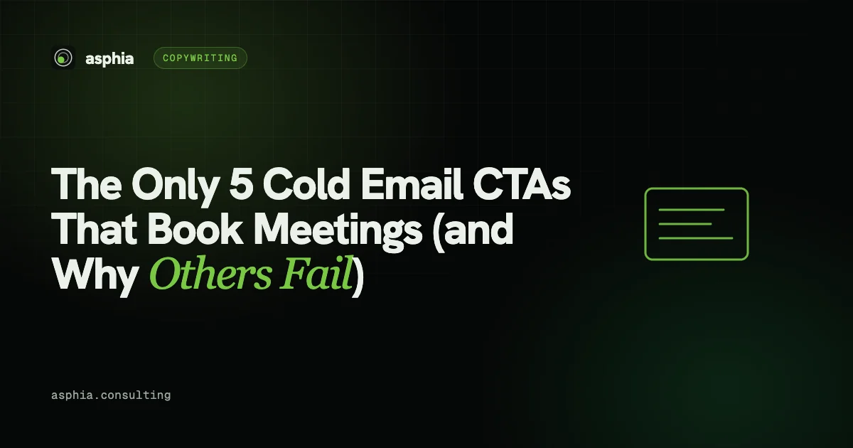 5 Cold Email CTAs That Book Meetings