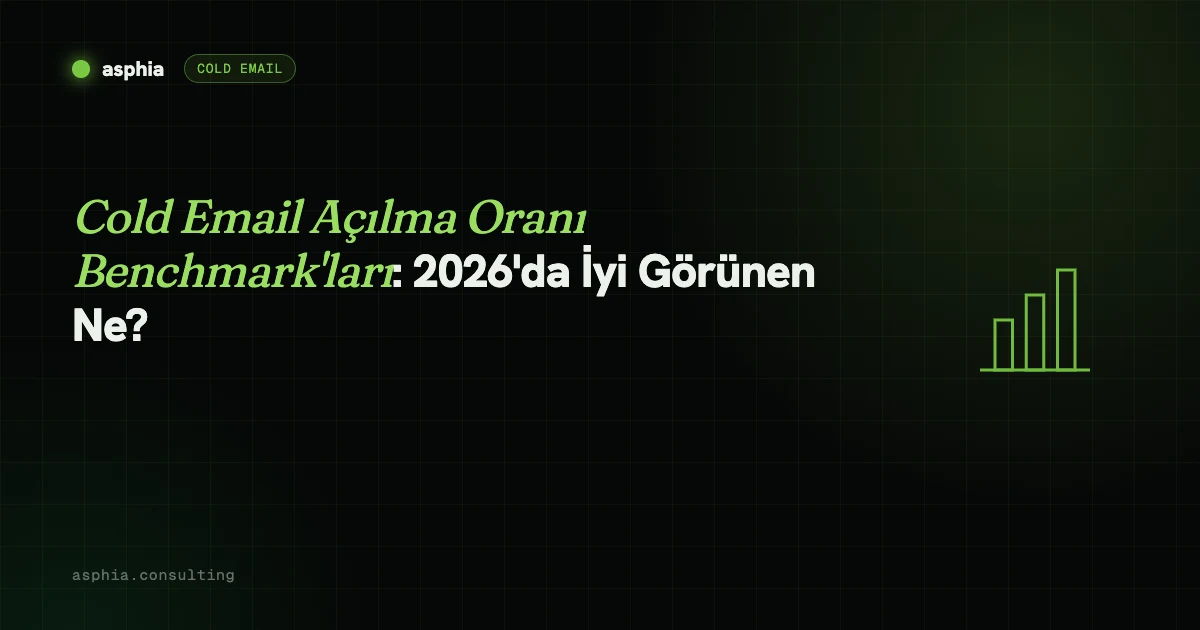 Cold Email Açılma Oranı Benchmark'ları: 2026'da İyi Görünen Ne?