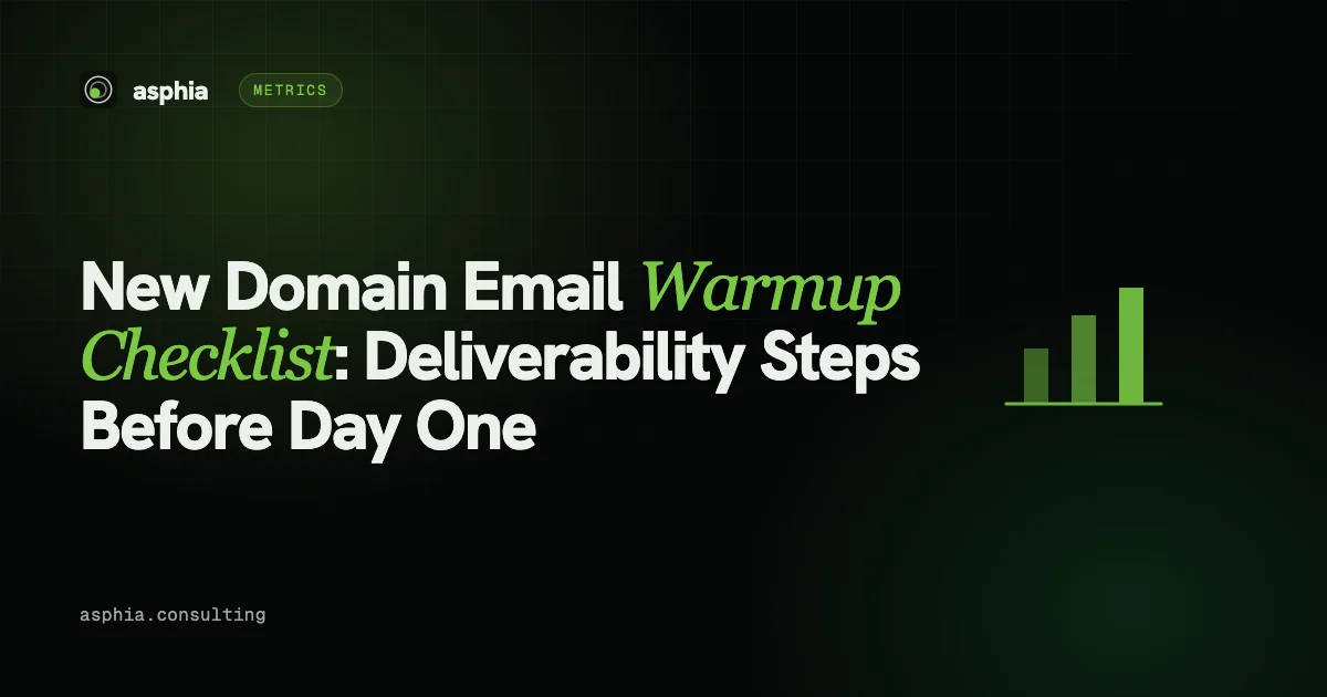 New Domain Email Warmup Checklist: Deliverability Steps Before Day One