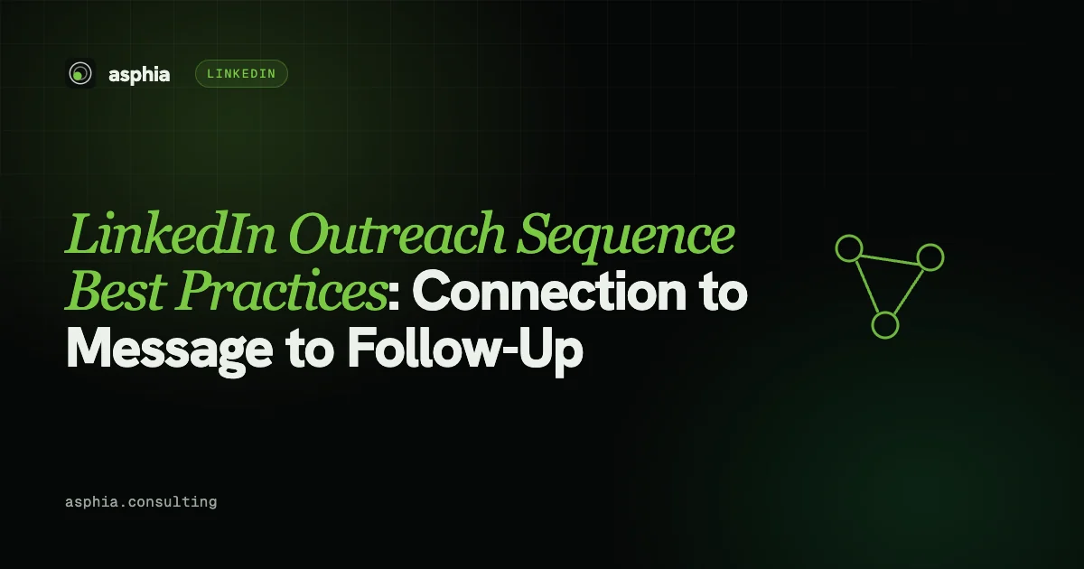 LinkedIn Outreach Sequence Best Practices: Connection to Message to Follow-Up