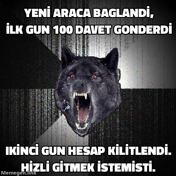 Insanity Wolf memi: ilk gün 100 davet gönderdi, ikinci gün hesap kilitlendi
